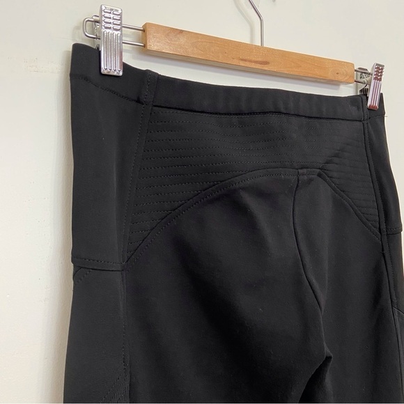 Bcbgmaxazria black skinny pant Bikercore style bodycon tight luxury design - Picture 8 of 16